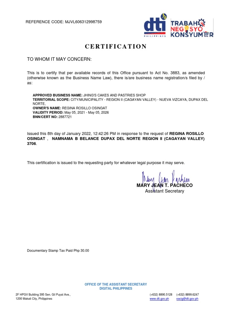 Positive Certificate-Mjvl606312998759 | PDF