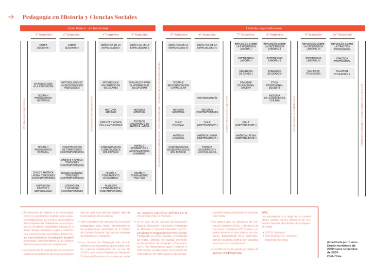 Plan de Estudios Pedagogía en Historia | PDF | Pedagogía | Maestros