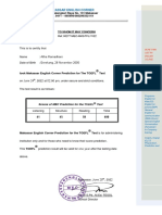 TOEFL Certificate 0277 Alfira Ramadhani