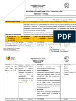 Planificación microcurricular Educación Física Segundo Parcial