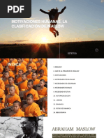 2.3 Motivaciones Humanas, La Clasificación de Maslow
