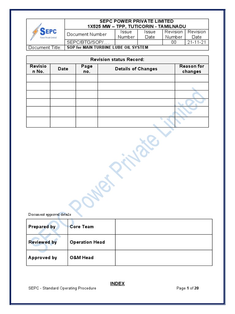 525MW Main Turbine Lube Oil System PDF Pump Bearing (Mechanical)