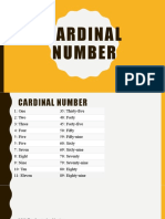 Cardinal and Ordinal Numbers Under 40 Characters