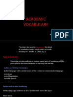 Academic Vocabulary 22-23