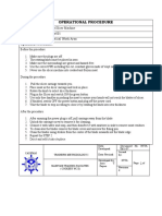 Operational Procedure