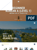 Beginner Korean A (Lv.1) - Meeting 10