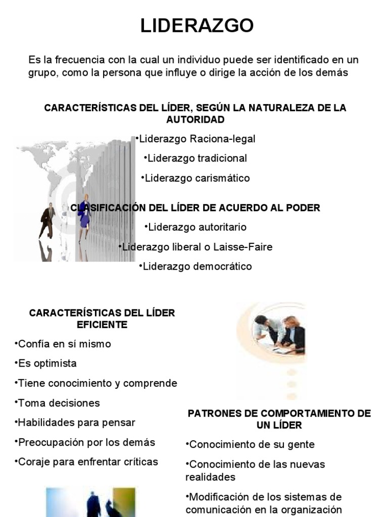 Tipos y Características del Liderazgo | PDF | Crecimiento personal y ...