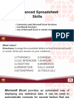 L6 Advanced Spreadsheet Skills-Teacher