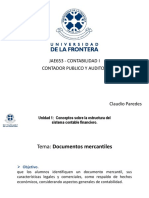 Documentos mercantiles y su importancia en el sistema contable financiero