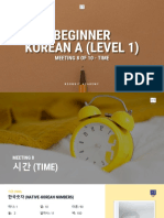 Beginner Korean A (Lv.1) - Meeting 8