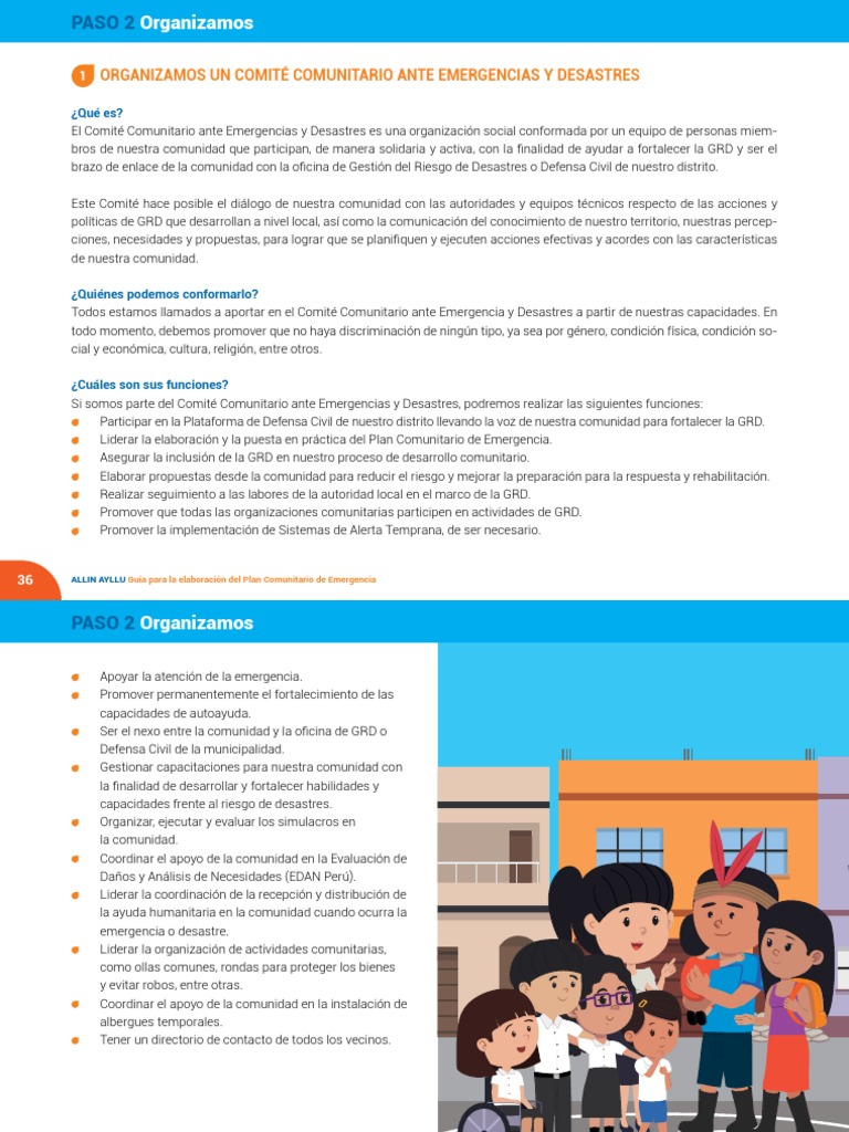 Guia Plan Comunitario de Emergencia | PDF | Primeros auxilios | Defensa ...