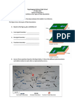 1 Activity On Types of Plate Boundaries