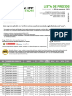 Lista de Precios Distribuidor Independiente-Nacional - 18.03