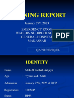 ER Morning Report on Left Arm Injury