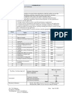 CE6501 Course Plan