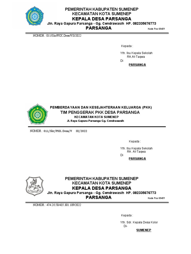 Kop Undangan | PDF