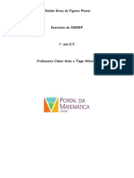 Áreas de Figuras Planas - Exercícios da OBMEP 9o ano