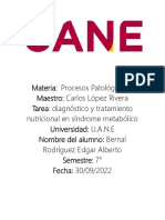 Diagnóstico y Tratamiento Nutricional en Síndrome Metabólico