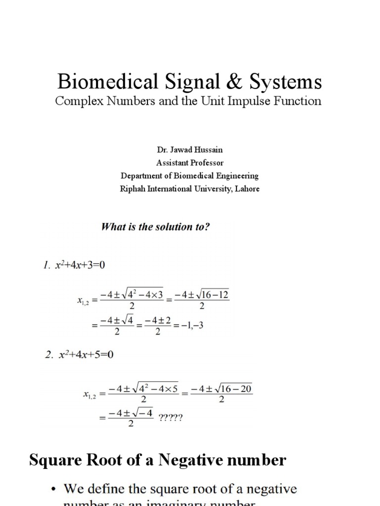 Lecture 2 | PDF | Complex Number | Sine Wave