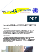 Accredited TESDA Assessment Center