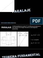 Paralaje y Teorema Fundamnetal de La Estereofotogrametria