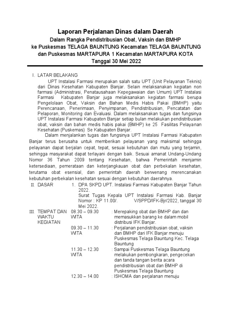 Perjalanan dinas pejabat daerah yang efisien dan berdampak nyata