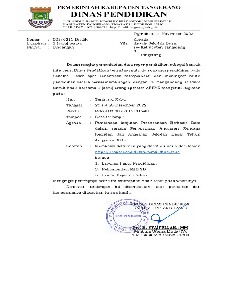 Undangan PBD 26 Des | PDF