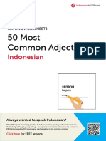 Indonesian Adjectives