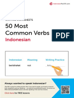 Indonesian Common Verbs