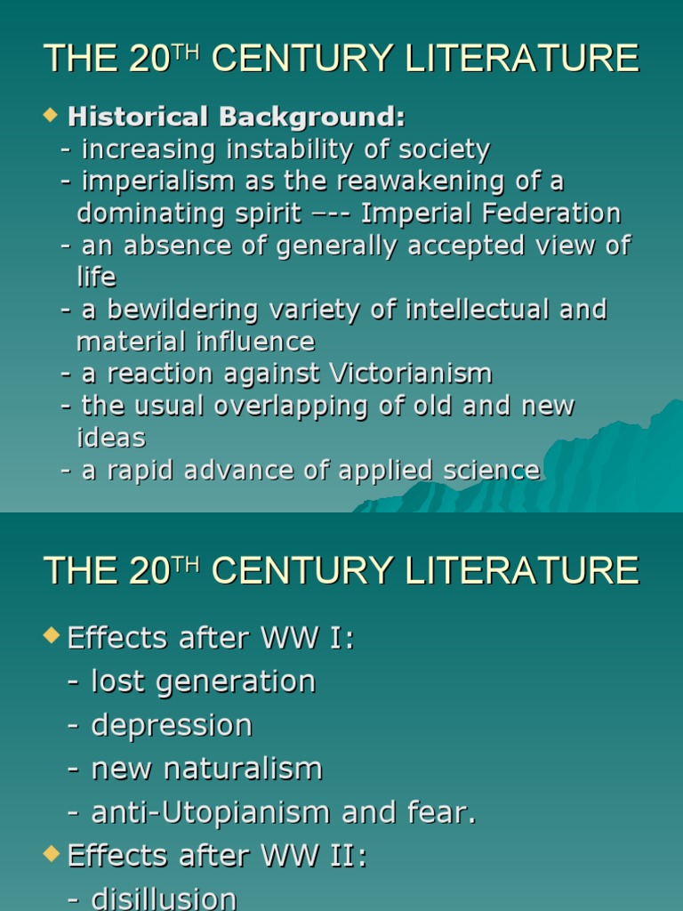twentieth-century-literature-a-reflection-of-the-times-through