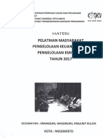 Pelatihan Relawan Dan Pengelolaan Keuangan BKM