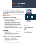 Iftikhar's Resume