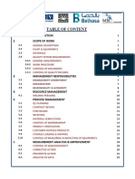 Quality Control Plan for Fabric Shade Structure