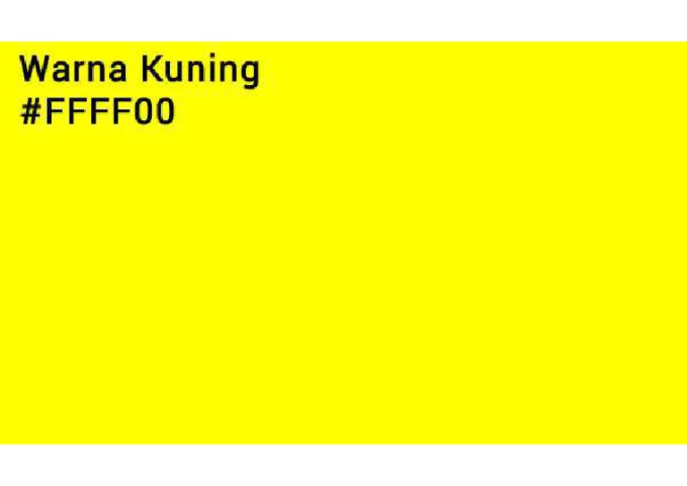 Warna Kuning | PDF