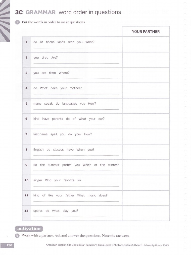 Unit 3C - Present Simple - More Pratice | PDF | Linguistics | Human ...