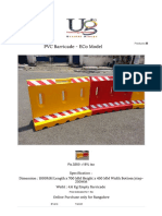 PVC Baricade - 1 MTR LENGTH