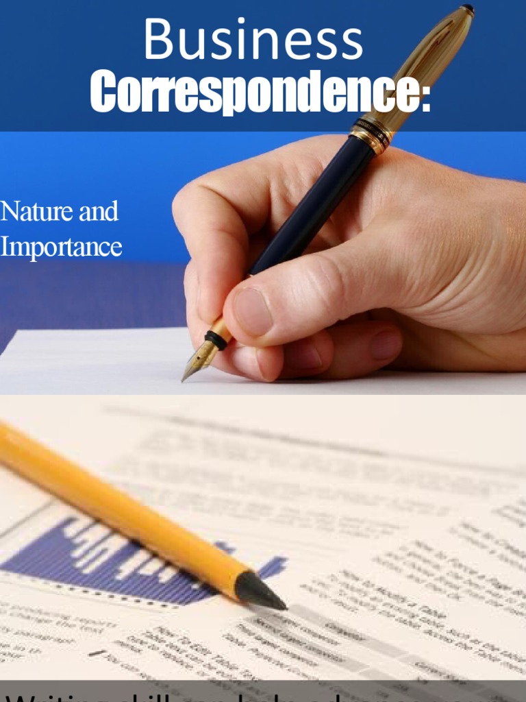 Business Correspondence Nature and Importance Prelim Lesson 1 PDF