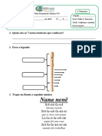 Notas musicais e nana para bebês na flauta