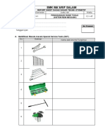 Report Sheet Hand Tools