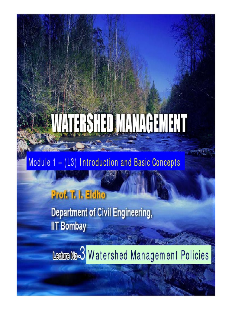 Lecture 03 PDF Clean Water Act Policy