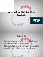 Determine Salt Content in Crude Oil Using Conductivity Method