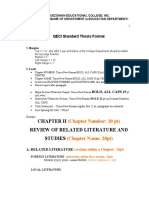 QECI Standard Thesis Format As of May 2022