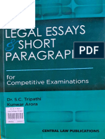 LEGAL ESSAYS & SHORT PARAGRAPHS-Dr.S.C. Tripathi Kunwar Arora