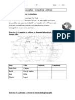 Découverte Longitude Latitude