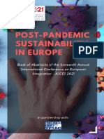 AICEI2021: Post-Pandemic Sustainability in Europe