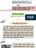 Bài 7. Phòng Chống Địch Tiến Công Hoả Lực Bằng Vũ Khí Công Nghệ Cao.