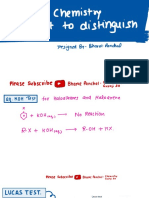 Organic Test To Distinguish