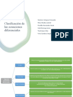 Clasificación de Las Ecuaciones Diferenciales