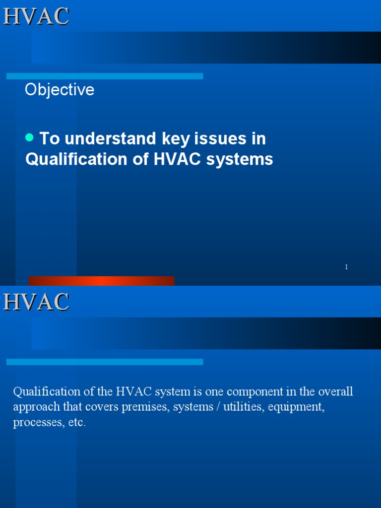 Qualification of HVAC PDF Verification And Validation Tools