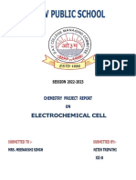 Chemistry Project On Electrochemical Cell 1